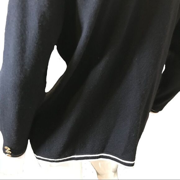 Ballantyne Cashmere Cardigan Sweater Blue Medium - Picture 10 of 16